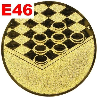 Emblém E46 DÁMA umístění na sportovní pohár nebo medaili 25 mm