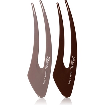 Janeke Hair Clip фиби за коса Brown 2x13 см