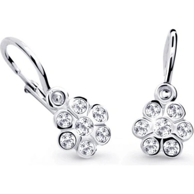 Cutie Diamonds třpytivé dětské náušnice z bílého zlata s brilianty DC1737-10-00-X-2