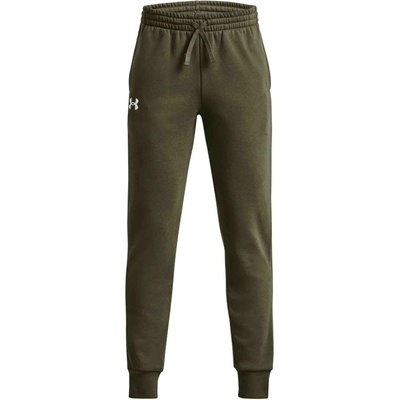 Under Armour RIVAL FLEECE JOGGERS Khaki Bílá