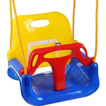 Verk detská hojdačka plastová 3v1 modrá