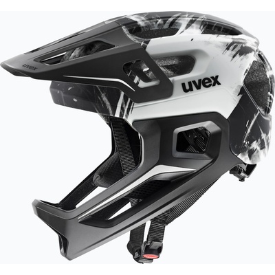 uvex Детска велосипедна каска UVEX React Fullface Jr black/white matt