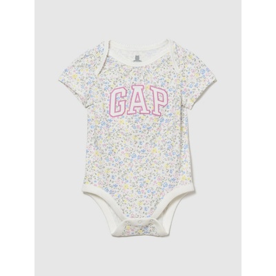 GAP detské body s logom dievčenské biela svetlomodrá fuchsiová