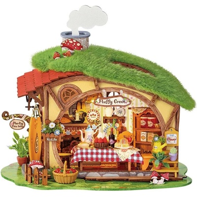 RoboTime 3D dřevěná skládačka Miniatura domečku Kouzelný les Fluffy Grove