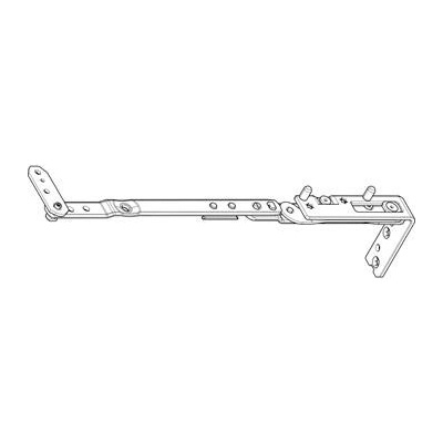 ROTO NT/NX raménko nůžek Designo vel.250 dřevo hloubka falcu 30 mm stříbrné levé