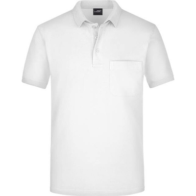 James & Nicholson JN 922 pánská polokošile s náprsní kapsou white