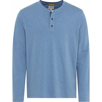 Camel Active tričko HENLEY 1 1 ARM modré