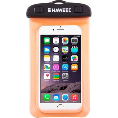 HAWEEL водоустойчив калъф за мобилен телефон, оранжев (hwl-7002e)