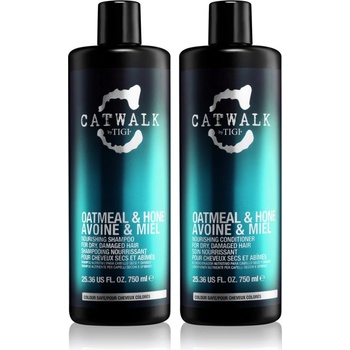 Image 1 of TIGI Catwalk Oatmeal & Honey изгодна опаковка за увредена коса за жени