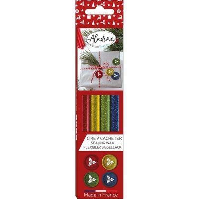 Aladine Pečetní vosk 4 ks třpytivý mix – Zboží Dáma