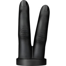 BUTTR Victory dvojitý prstový anální dildo černý