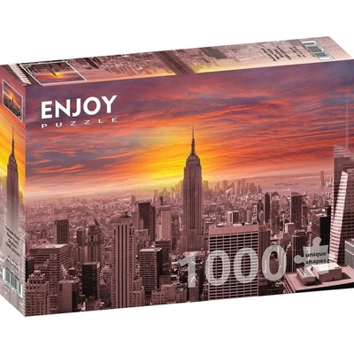 ENJOY Západ slunce nad panoramatem New Yorku 1000 dielov
