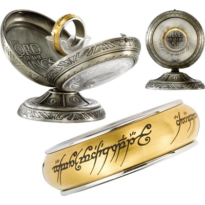 Noble Collection Prsten moci pozlacený se stříbrným okrajem 12 NN1346