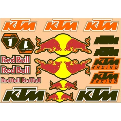 Nálepky moto KTM RedBull