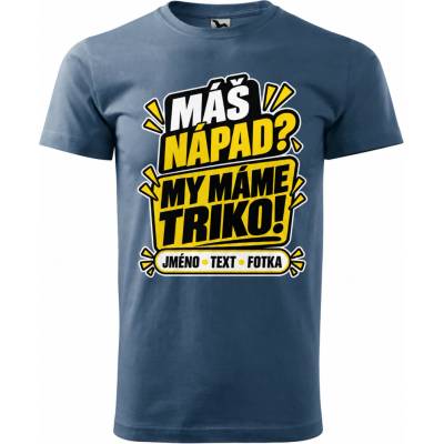 Dobrý Triko pánské tričko s vlastním motivem Denim