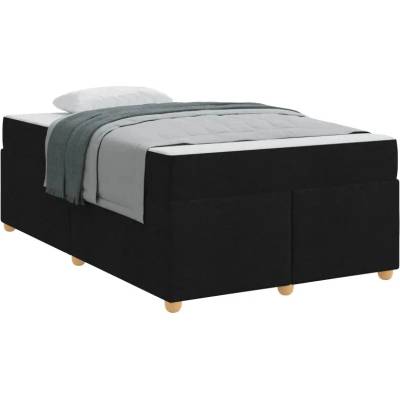 zahrada-XL 3399344 Rám postele s matrací Černá textil