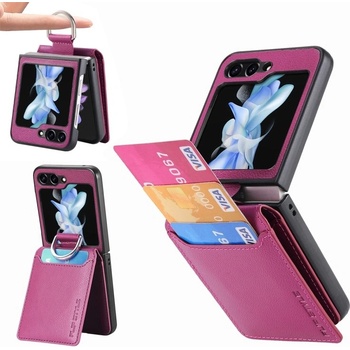 Púzdro JSM CARD s priehradkami karty Samsung Galaxy Z Flip5 5G fialové