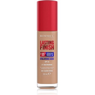 Rimmel Lasting Finish 35H Hydration Boost хидратиращ фон дьо тен SPF 20 цвят 201 Classic Beige 30ml