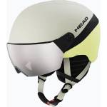 HEAD Детска скиорска каска HEAD Yuki Visor Jr lime swirl/silver/red