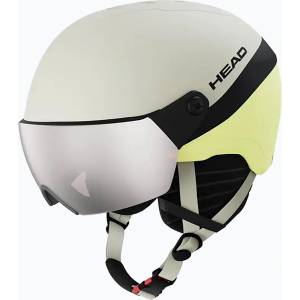 HEAD Детска скиорска каска HEAD Yuki Visor Jr lime swirl/silver/red