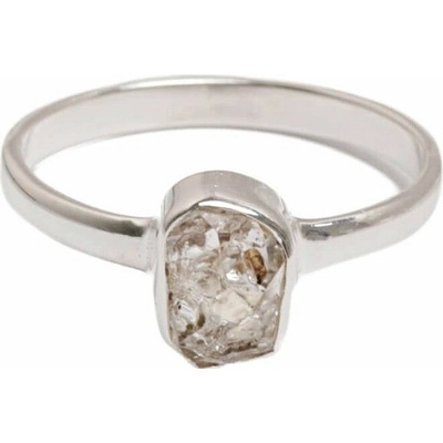 Nefertitis Herkimer diamant prsten stříbro R4059