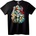 NOONEBRAND Тениска Skull с пистолет и пари - 2XL, Black