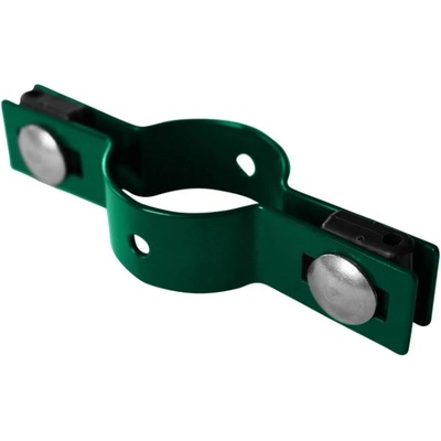 Objímka na panely PILOFOR pro sloupek O 48mm, průběžná, Zn + PVC, zelená