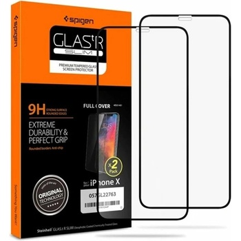 Spigen Протектор от закалено стъкло /Tempered Glass/ Spigen 057GL23120 за Apple iPhone 11 Pro/XS/X, 9H твърдост (057GL23120)