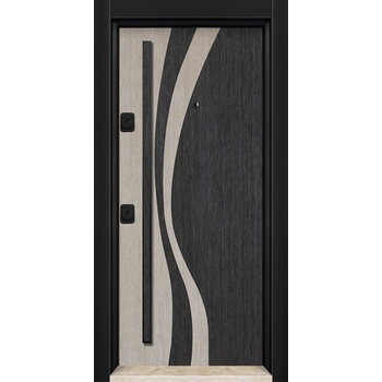 Image 1 of Starsteeldoor Блиндирана врата d-07 Черен-бял плат (цена без монтаж)
