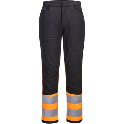 Portwest wx2 eco hi-vis cd888 / Светлоотразителен панталон eco с талия - hv Оранжев/Черен uk 44/eu 60 (cd888obr44)