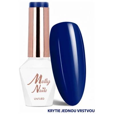 Molly Nails The Trend Edit 306 Deep Navy tmavě modrý gelový lak 8 g