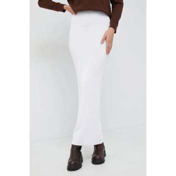 Calvin Klein sukně maxi pouzdrová bílá