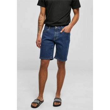 Urban Classics pánske šortky Relaxed Fit Jeans shorts mid indigo washed