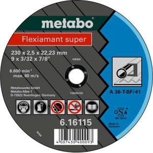 Metabo - Режещ диск за метал 230x22, 23 мм 616115000 (616115000)