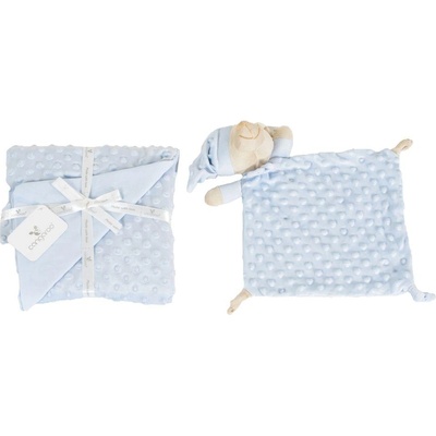 Cangaroo Одеяло 75/100 см с играчка Bennie син (3800146271435)