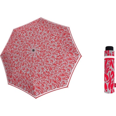 S.Oliver 70965SO292 Mini Smart Nature deštník dámský skládací červeno šedý