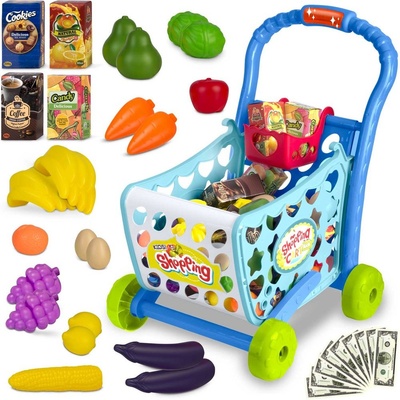 Ricokids nákupní vozík 773400 modrý
