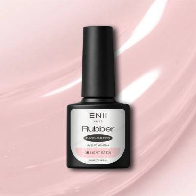 ENII NAILS RUBBER Base Ligh Satin 05 NO HEMA and NO TPO 10 ml