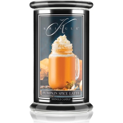 Kringle Candle Pumpkin Spice Latte ароматна свещ 623 гр