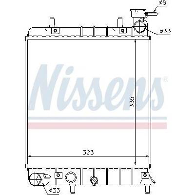 Chladič motoru NISSENS 67022