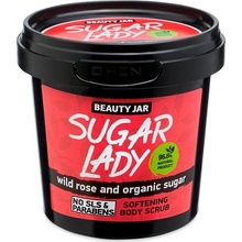 Beauty Jar Sugar Lady tělový peeling s vůní malin 180 g