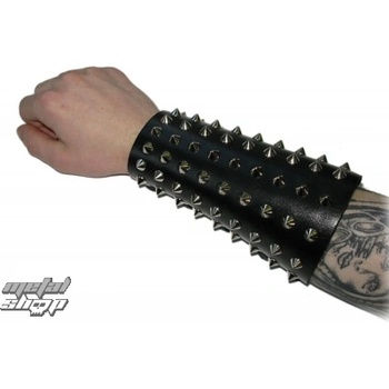 Image 1 of Black & metal кожа на гривната Конуси - bwz-103
