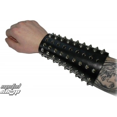 Black & metal кожа на гривната Конуси - bwz-103