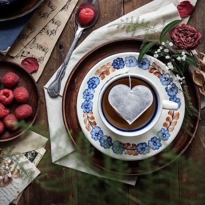 TEA HERITAGE Zelený čaj s jazmínom Heart xoxo 5 ks