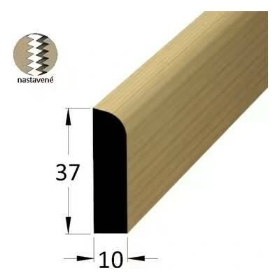 Rohová vnitřní lišta RV 3710 SM /240 nast. - smrk