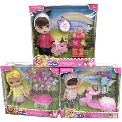 КУКЛА С КАЧУЛКА И ПРЕВОЗНО СРЕДСТВО 3 МОДЕЛА