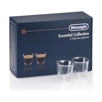 De'Longhi Sklenice na kávu 6 x 90 ml
