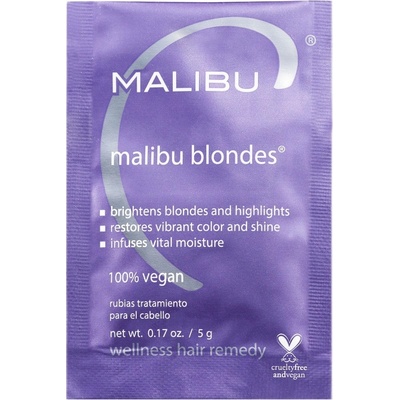 Malibu C Wellness Remedy Blondes kúra pro obnovu blond barvy vlasů 12 x 5 g