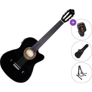 Valencia VC104TCE Premium SET 4/4 Black Класическа китара с предусилвател