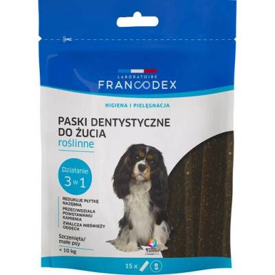 FRANCODEX Kousací proužky S na ošklivou vůni z tlamy /15 ks 228 g